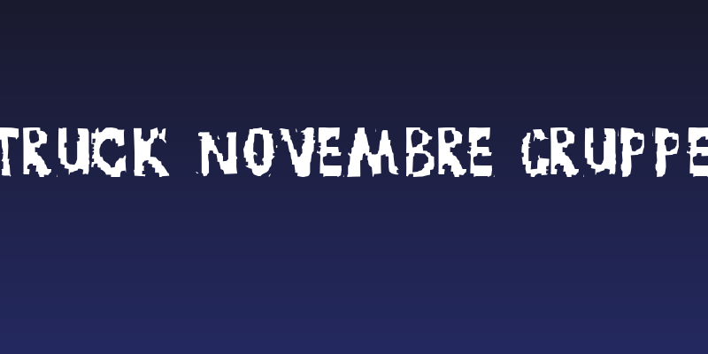 TRUCK NOVEMBRE GRUPPE Social Header