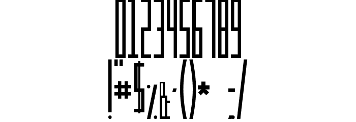 TRUCK Rocketry Font OTHER CHARS