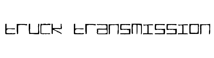TRUCK Transmission  font caratteri gratis
