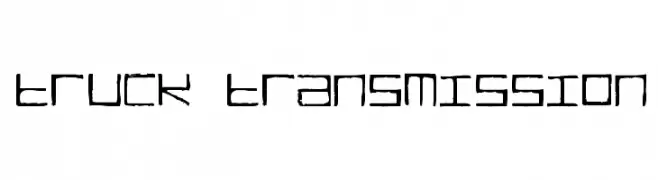 TRUCK Transmission  Fuentes Gratis Descargar