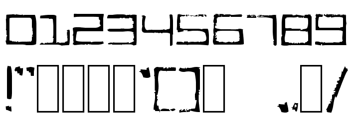 TRUCK Transmission Font OTHER CHARS