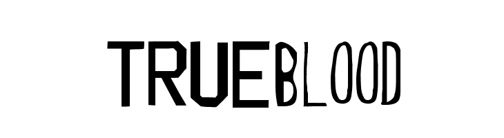 TRUEblood फ़ॉन्ट