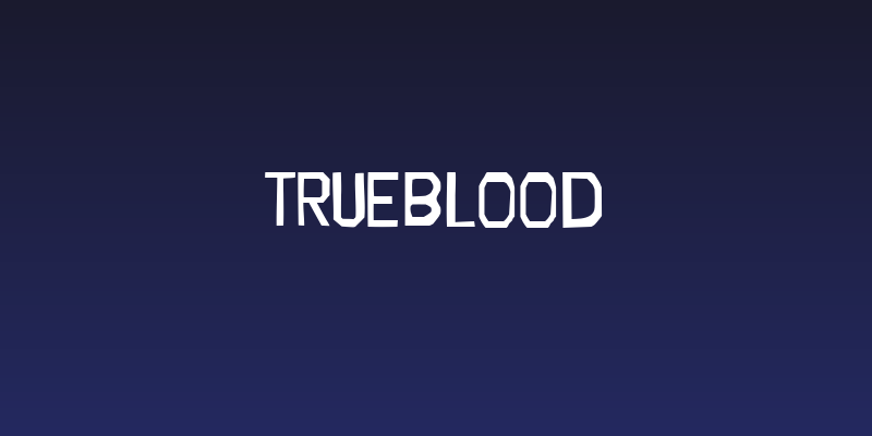 TRUEblood Social Header