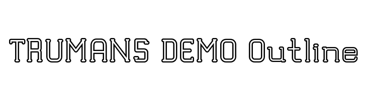 TRUMANS DEMO Outline  フリーフォントのダウンロード
