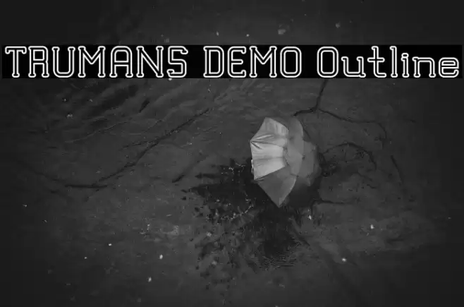 TRUMANS DEMO Outline Font examples