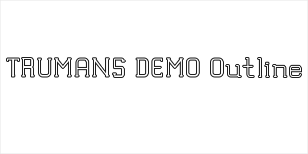 TRUMANS DEMO Outline Logo