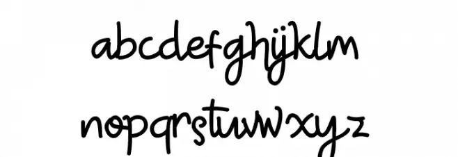TRUMANS DEMO Script Font Litere mici