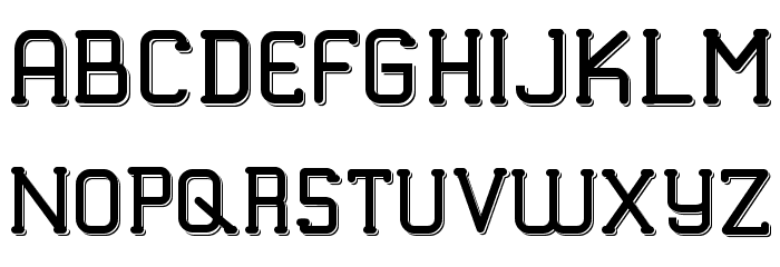 TRUMANS DEMO Shadow Font OTHER CHARS