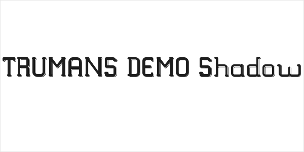 TRUMANS DEMO Shadow Logo