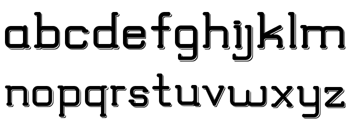 TRUMANS DEMO Shadow Font LOWERCASE