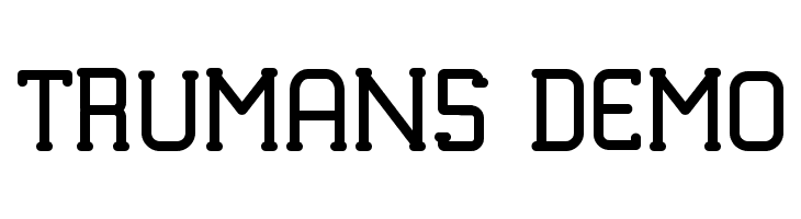 TRUMANS DEMO  les polices de caractères gratuit tlcharger