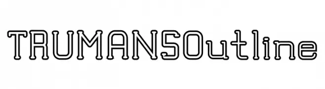 TRUMANS Outline  Frei Schriftart Herunterladen