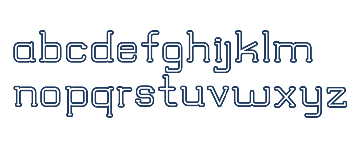 TRUMANS Outline Lowercase