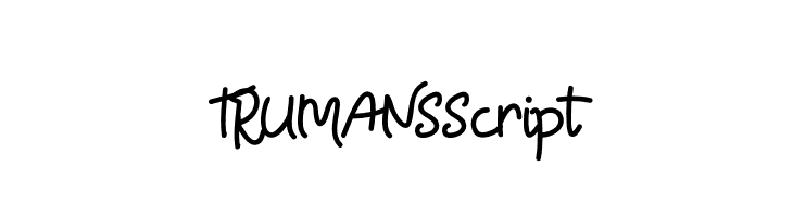 TRUMANS Script  Fuentes Gratis Descargar