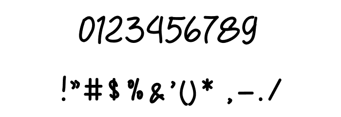 TRUMANS Script Font OTHER CHARS
