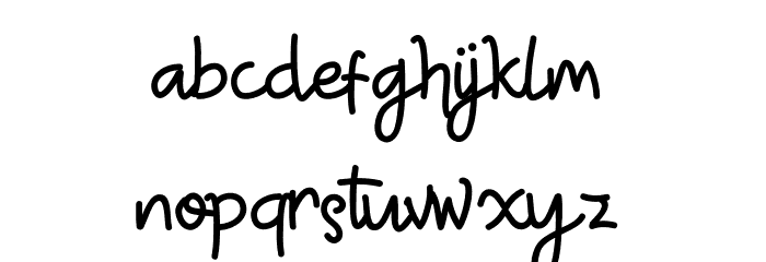 TRUMANS Script Font LOWERCASE