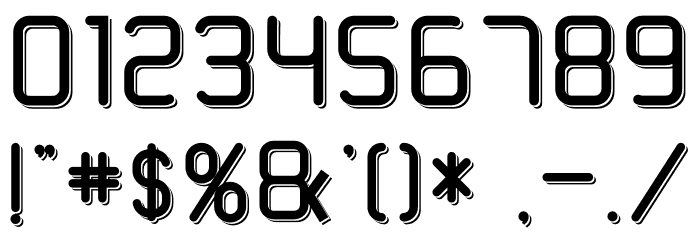 TRUMANS Shadow Font OTHER CHARS