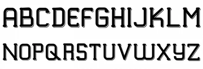 TRUMANS Shadow フォント 大文字