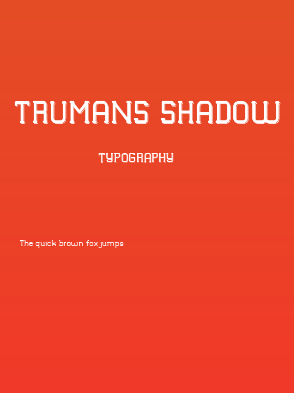 TRUMANS Shadow Poster