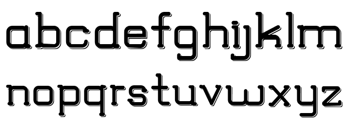 TRUMANS Shadow Font LOWERCASE