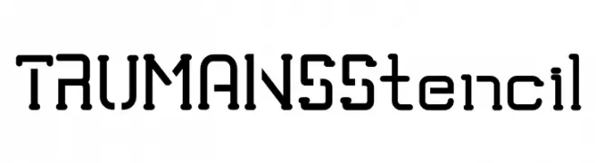 TRUMANS Stencil  Frei Schriftart Herunterladen
