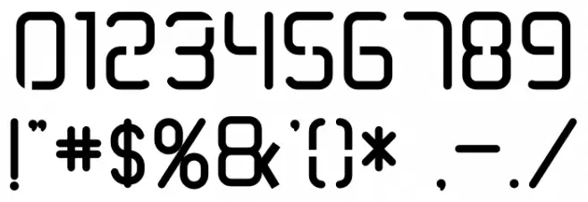 TRUMANS Stencil Font OTHER CHARS