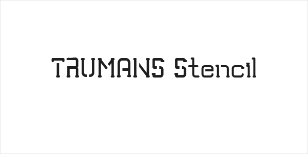 TRUMANS Stencil Logo