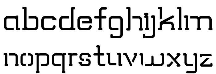 TRUMANS Stencil Font LOWERCASE