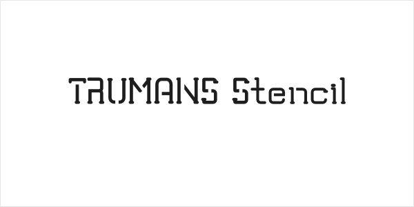TRUMANS Stencil Logo