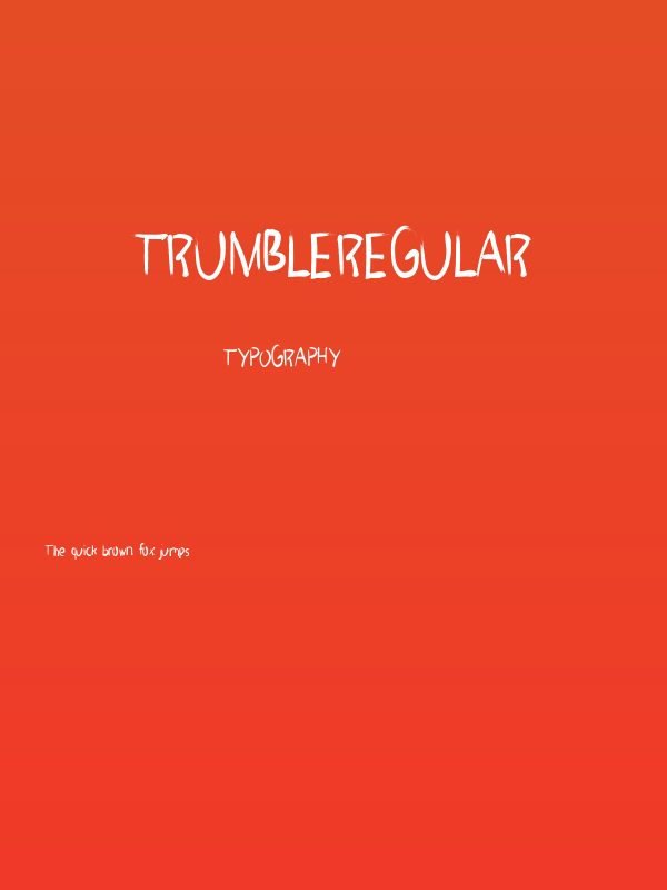 TRUMBLERegular Poster