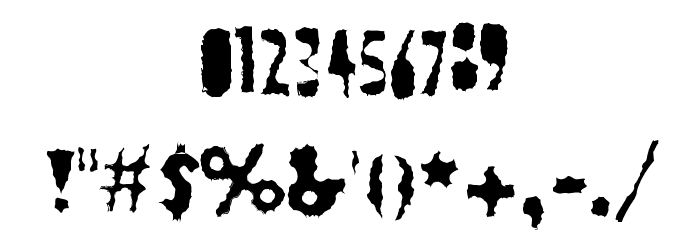 TrabaccoPasswordReset Font OTHER CHARS