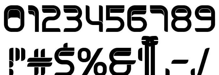 Traca Regular Font OTHER CHARS