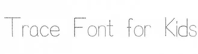 Trace Font for Kids  Fuentes Gratis Descargar