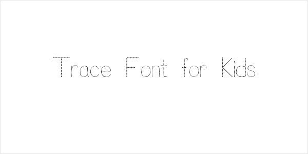 Trace Font for Kids Logo