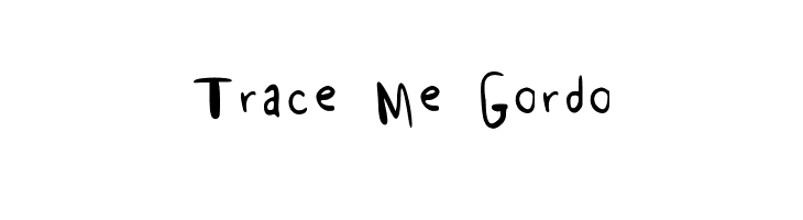 Trace Me Gordo  font caratteri gratis