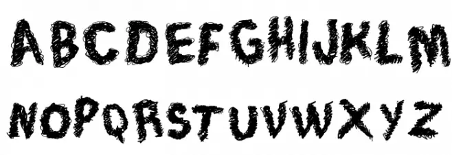 Trace of Rough Schriftart Groß