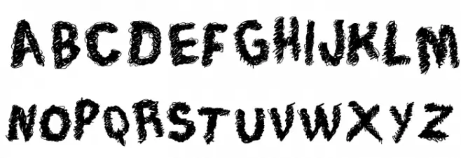 Trace of Rough خط أحرف صغيرة