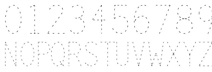 Trace Font OTHER CHARS