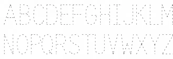 Trace Schriftart Groß