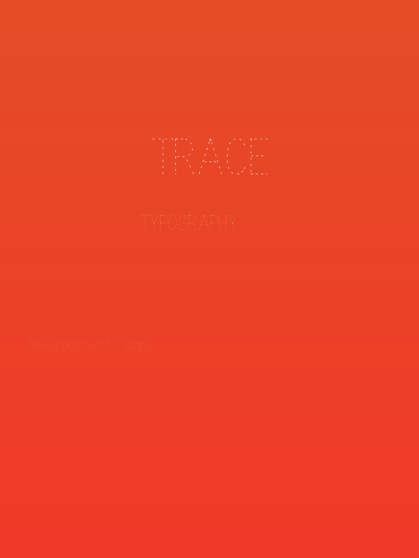 Trace Poster