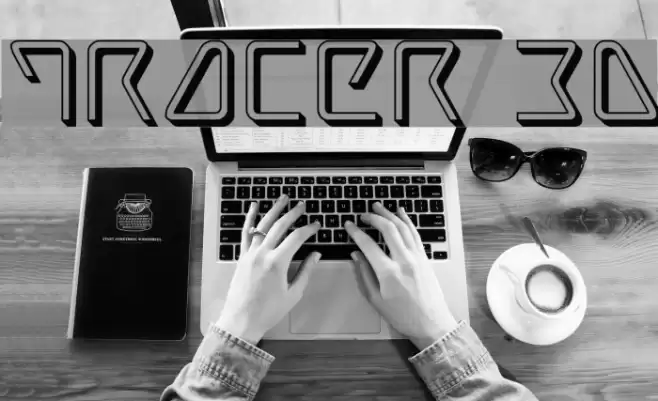 Tracer 3D Font examples