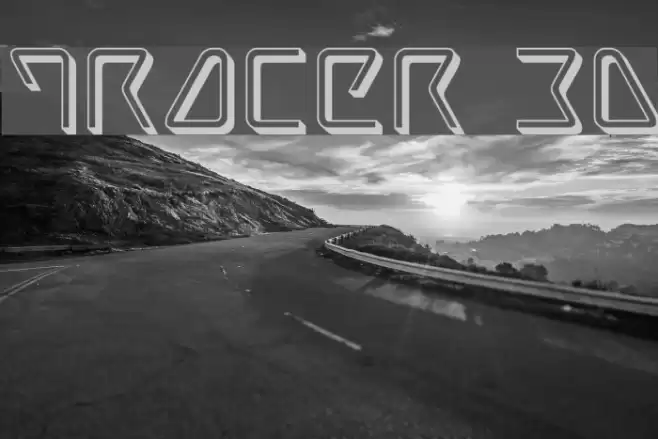 Tracer 3D Font examples