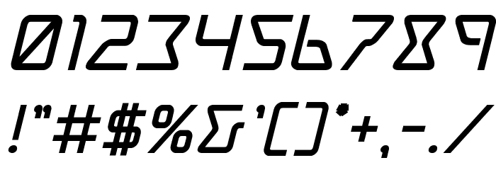 Tracer Bold Italic Font OTHER CHARS