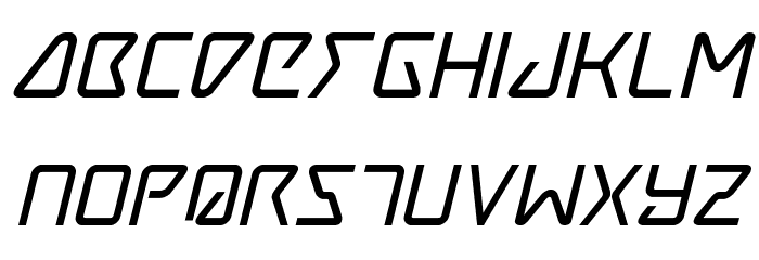 Tracer Bold Italic Font LOWERCASE
