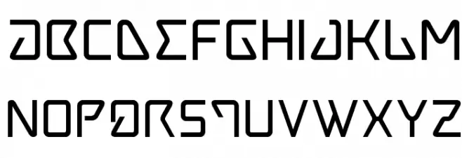Tracer Bold Caratteri MAIUSCOLE