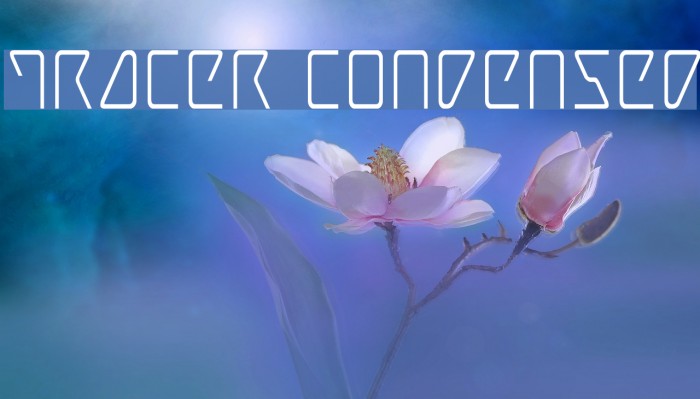 Tracer Condensed Font examples
