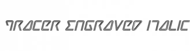 Tracer Engraved Italic  Frei Schriftart Herunterladen