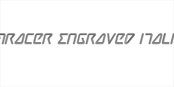 Tracer Engraved Italic Logo