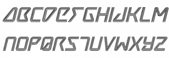 Tracer Engraved Italic خط أحرف صغيرة