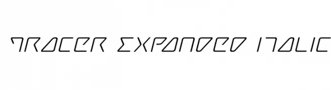 Tracer Expanded Italic  フリーフォントのダウンロード